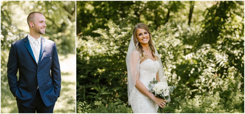 bride holding flowers