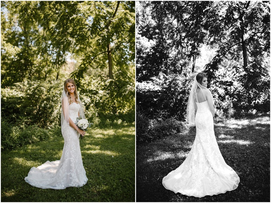 bride holding flowers