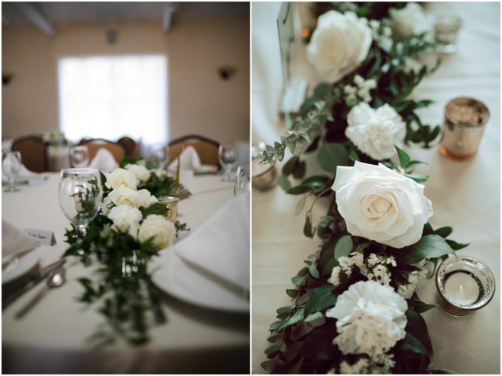 simple flower wedding decor