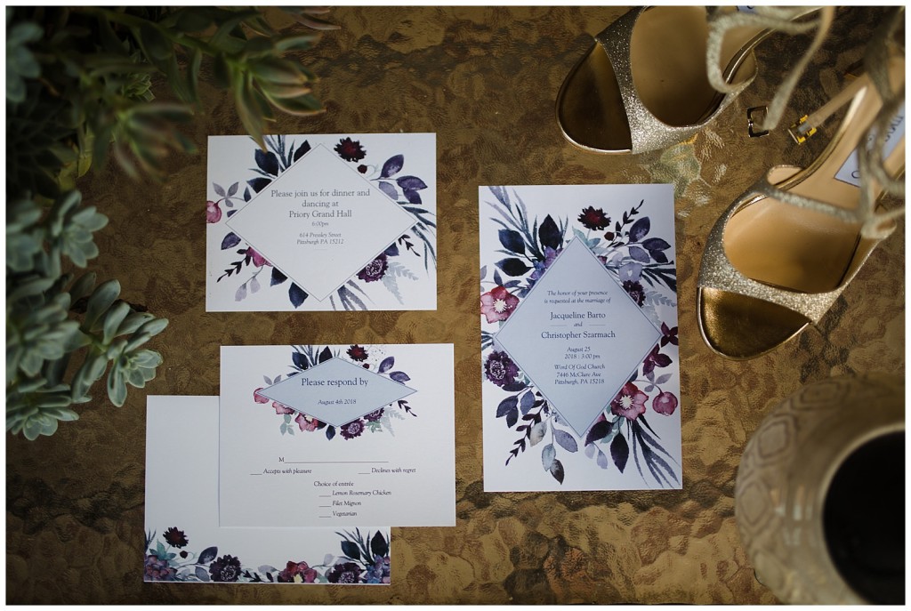 The priory wedding invitations