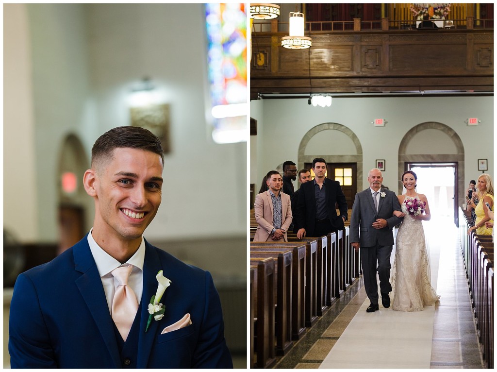 bride walking down the aisle