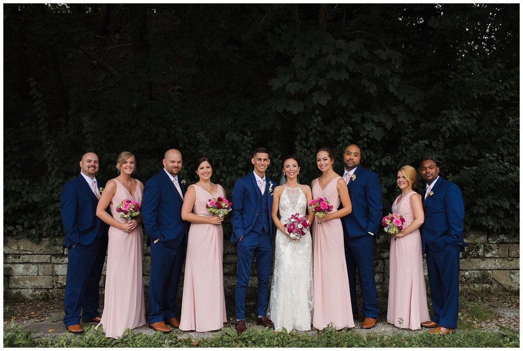 bridal party at mellon park