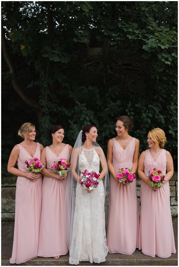 bridal party at mellon park