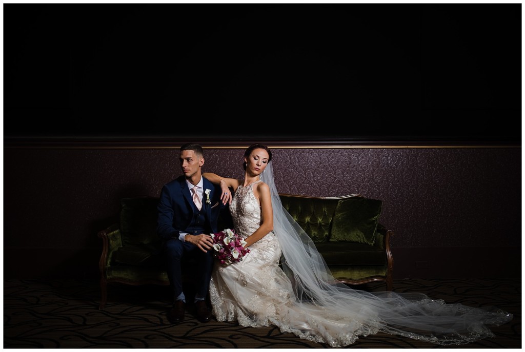 The grand hall at the Priory wedding