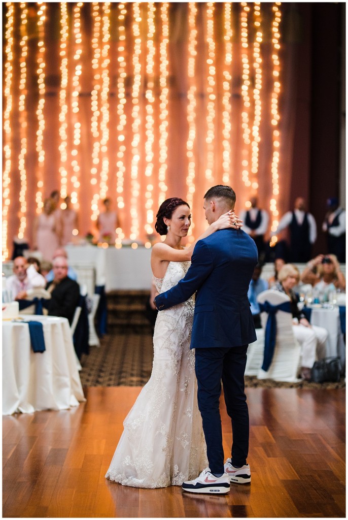 The grand hall at the Priory wedding