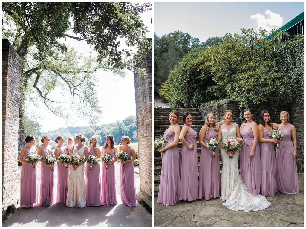 bridesmaids at longue vue club