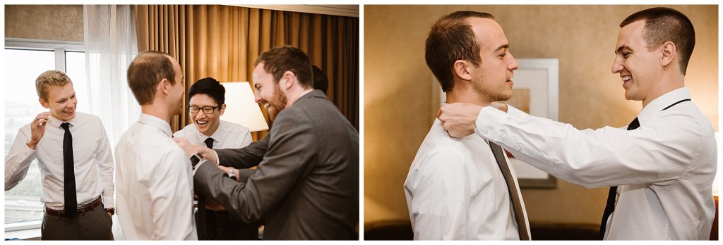 groom getting ready