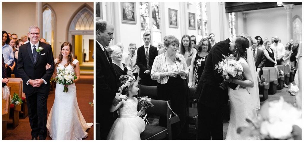 bride walking down aisle