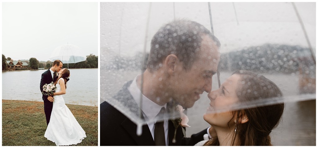 bride and groom at the gathering place