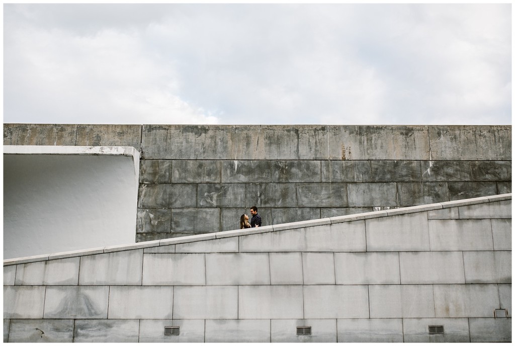 point state park engagement photo