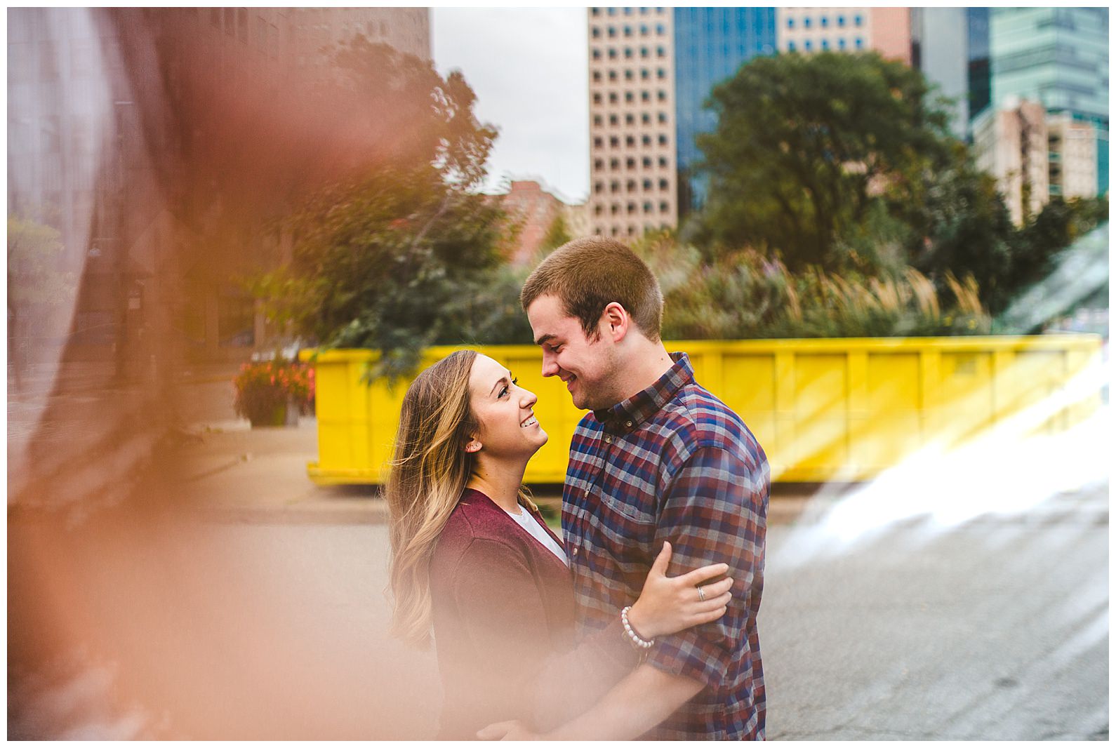 downtown pgh engagement shoot