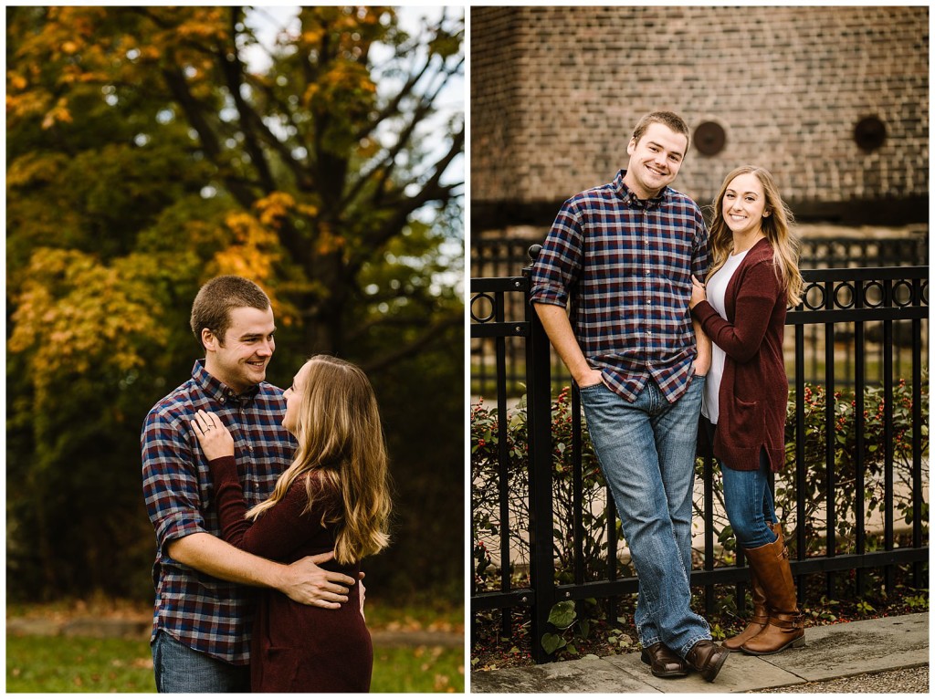 point state park engagement photo
