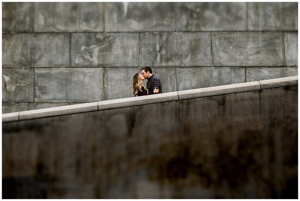 point state park engagement photo