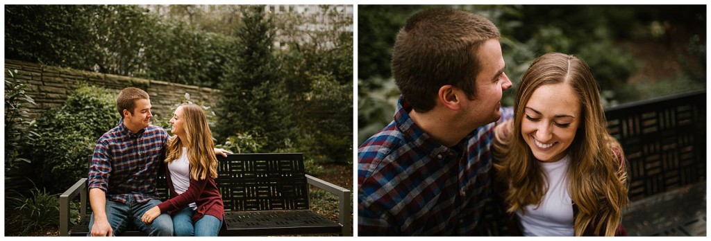 downtown pgh engagement shoot