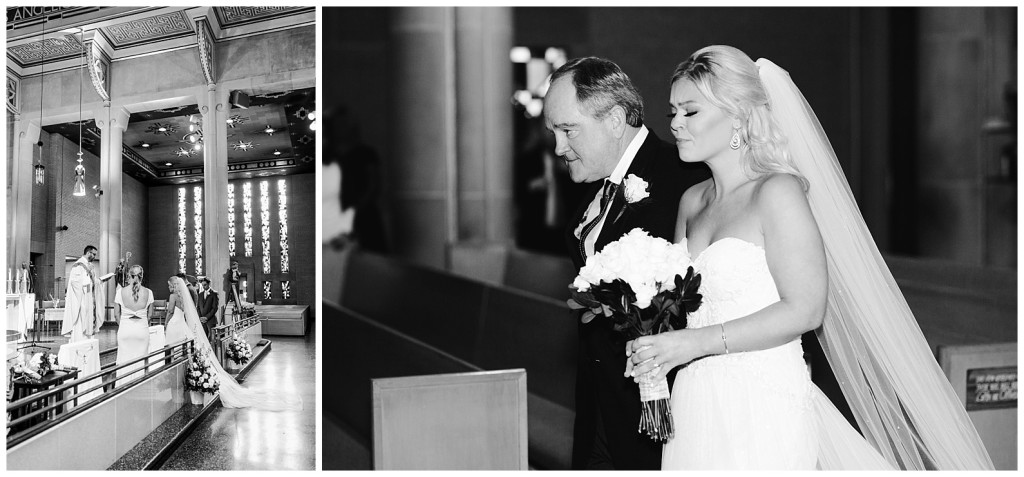 bride walking down aisle