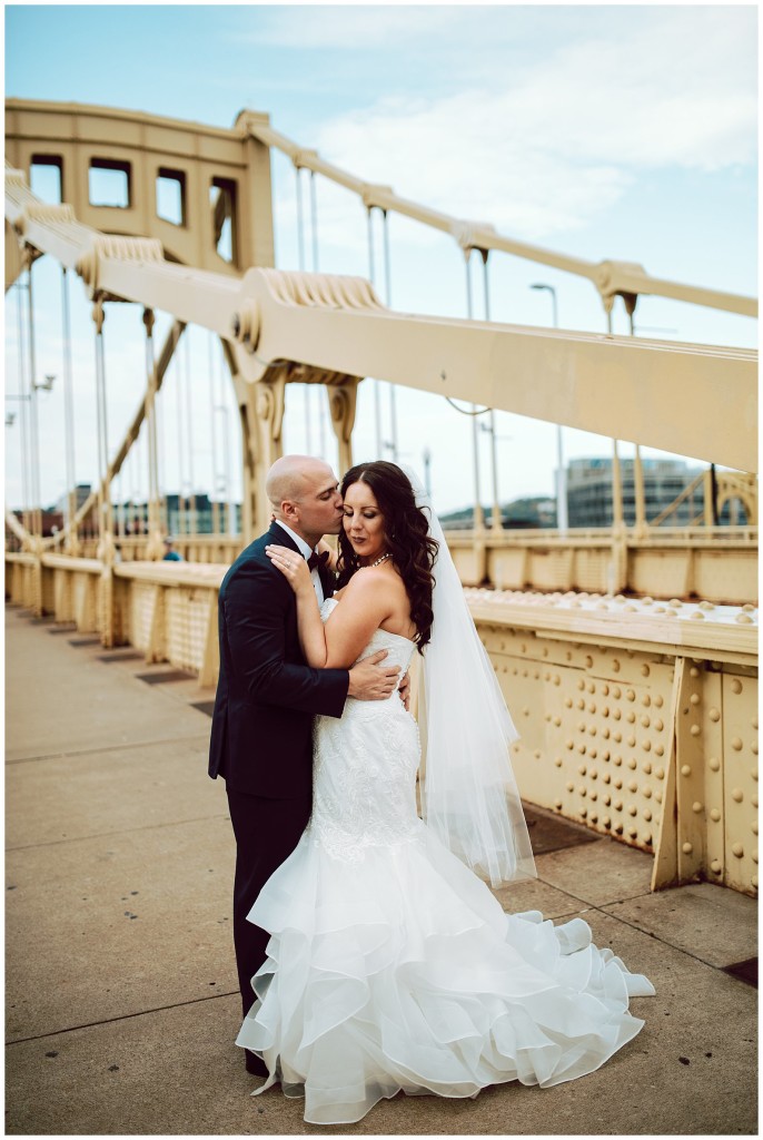 Downtown Pgh wedding portrait