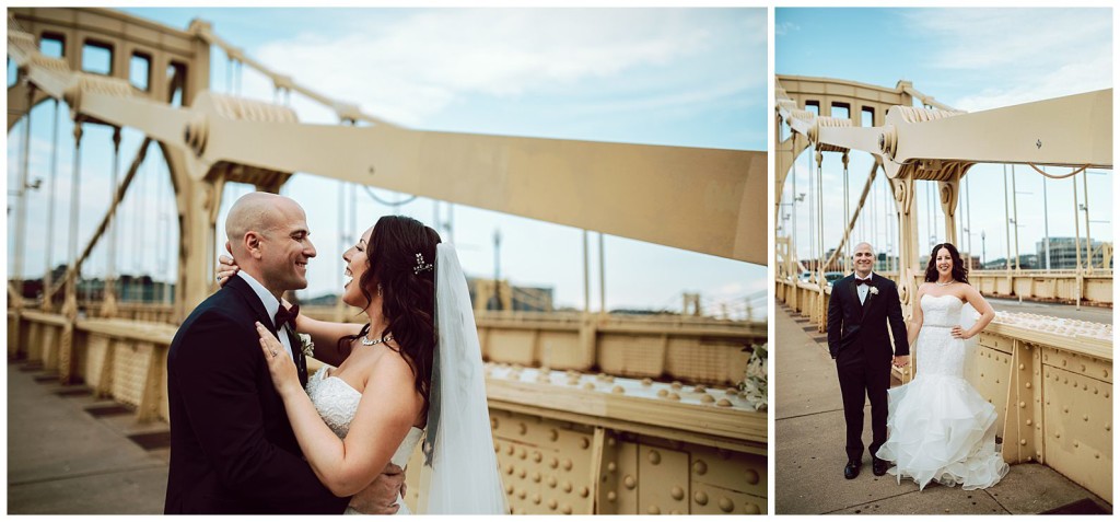 Downtown Pgh wedding portrait