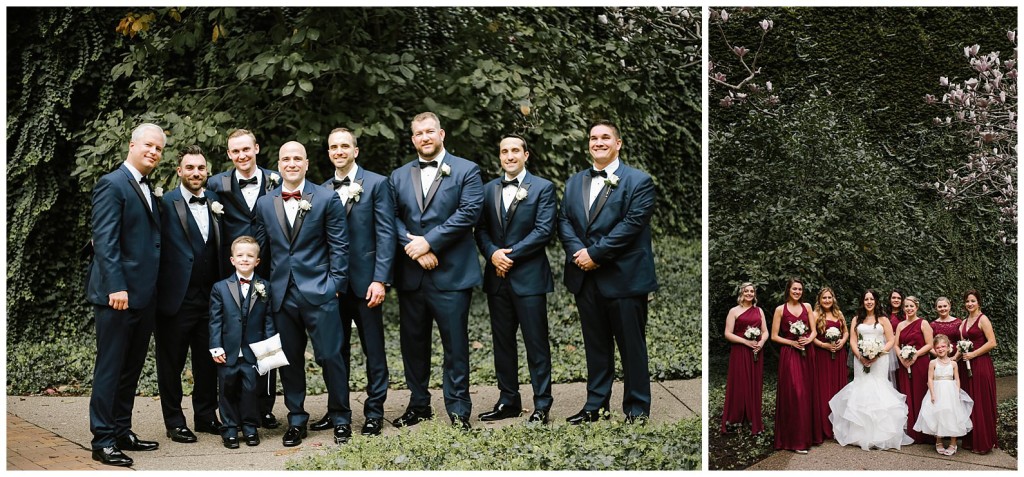 bridal party photos downtown pittsburgh