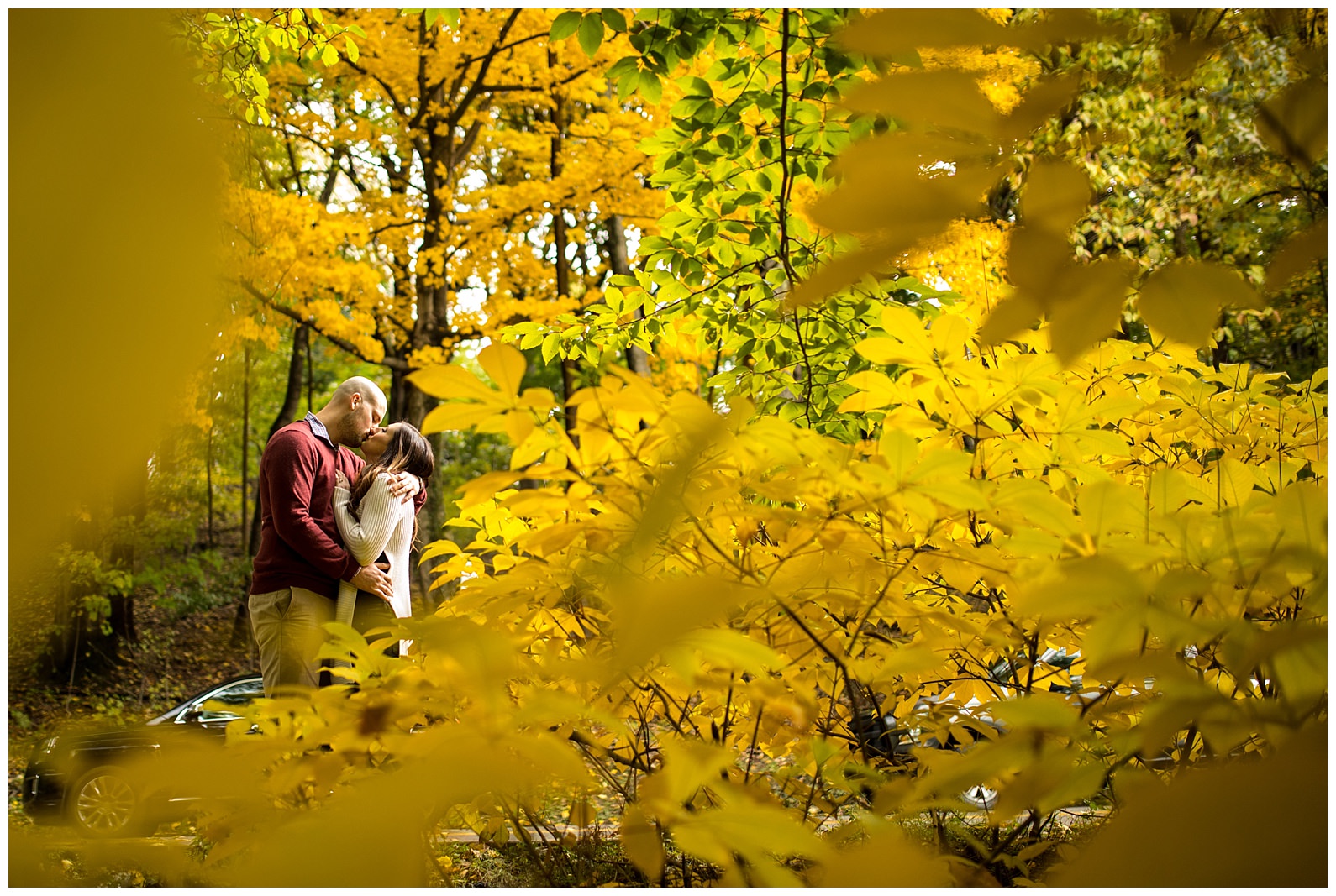 Fall Engagement Photos At Schenley Park