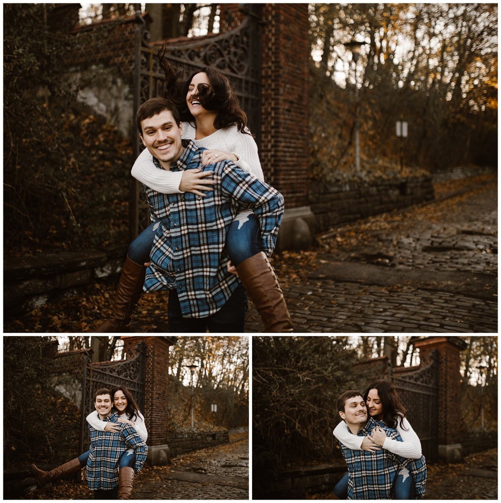 mellon park engagement photos