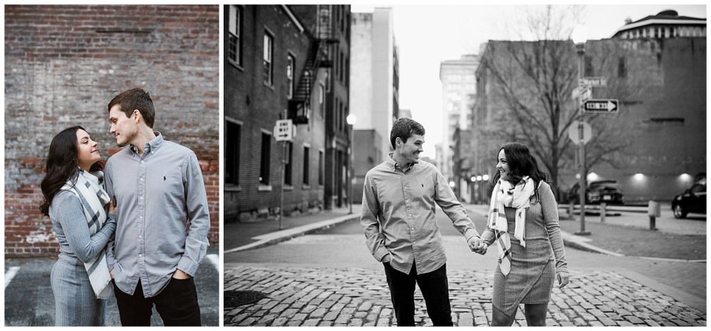 downtown pgh engagement shoot
