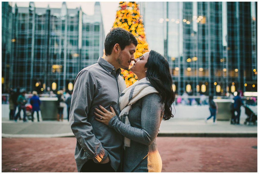 downtown pgh engagement shoot