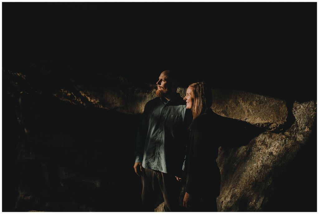 harsh light portrait