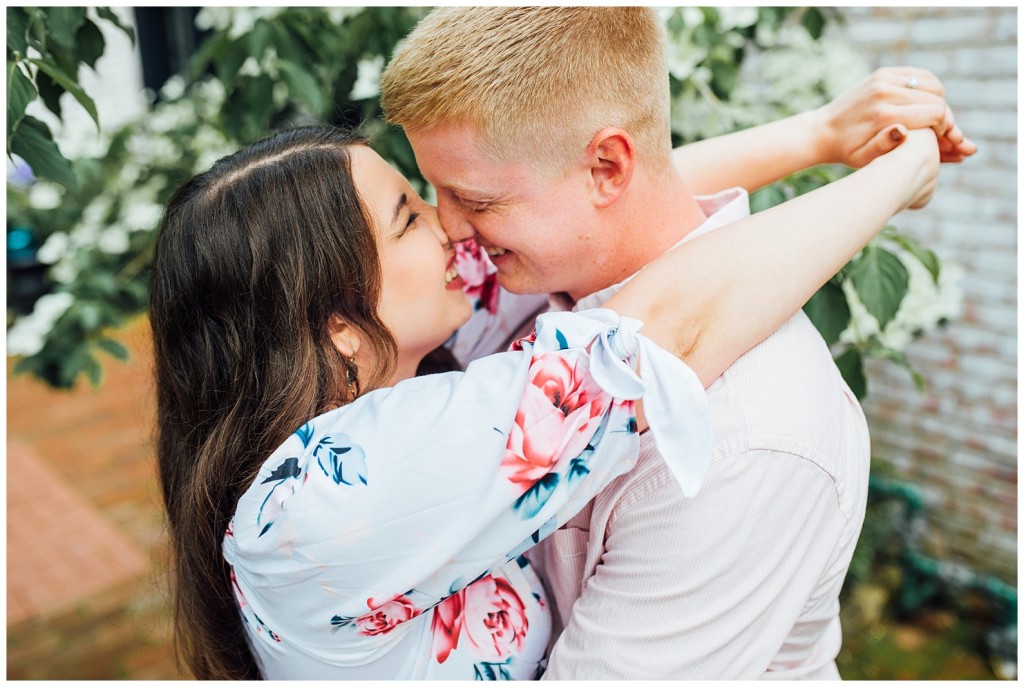 couples noes touching