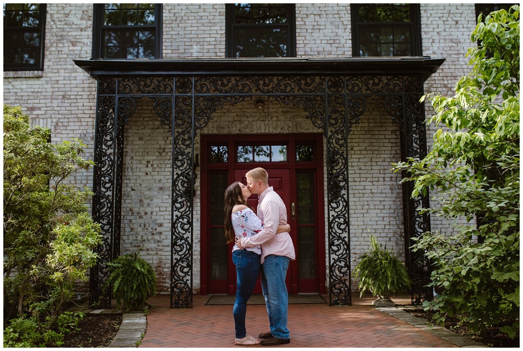 engagement photos at Succop Nature Park 