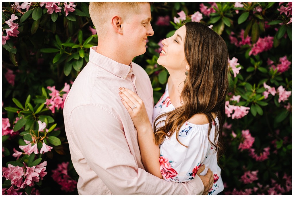 engagement photos at Succop Nature Park 