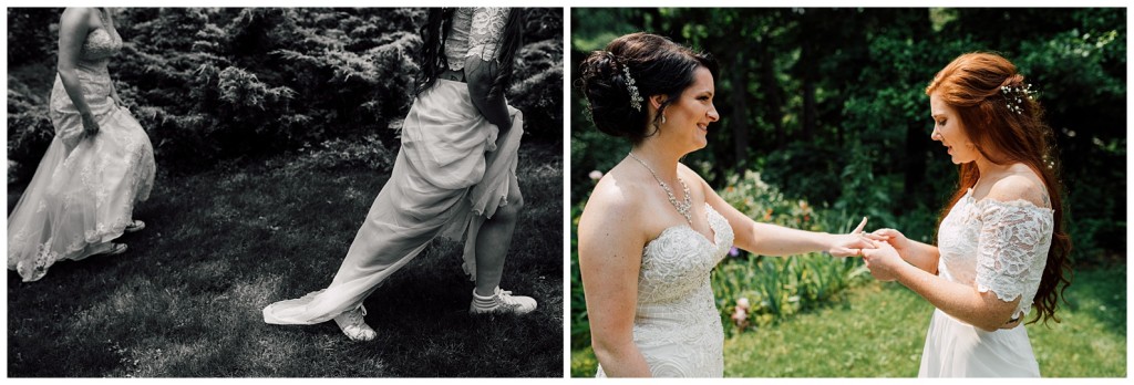 first look of brides