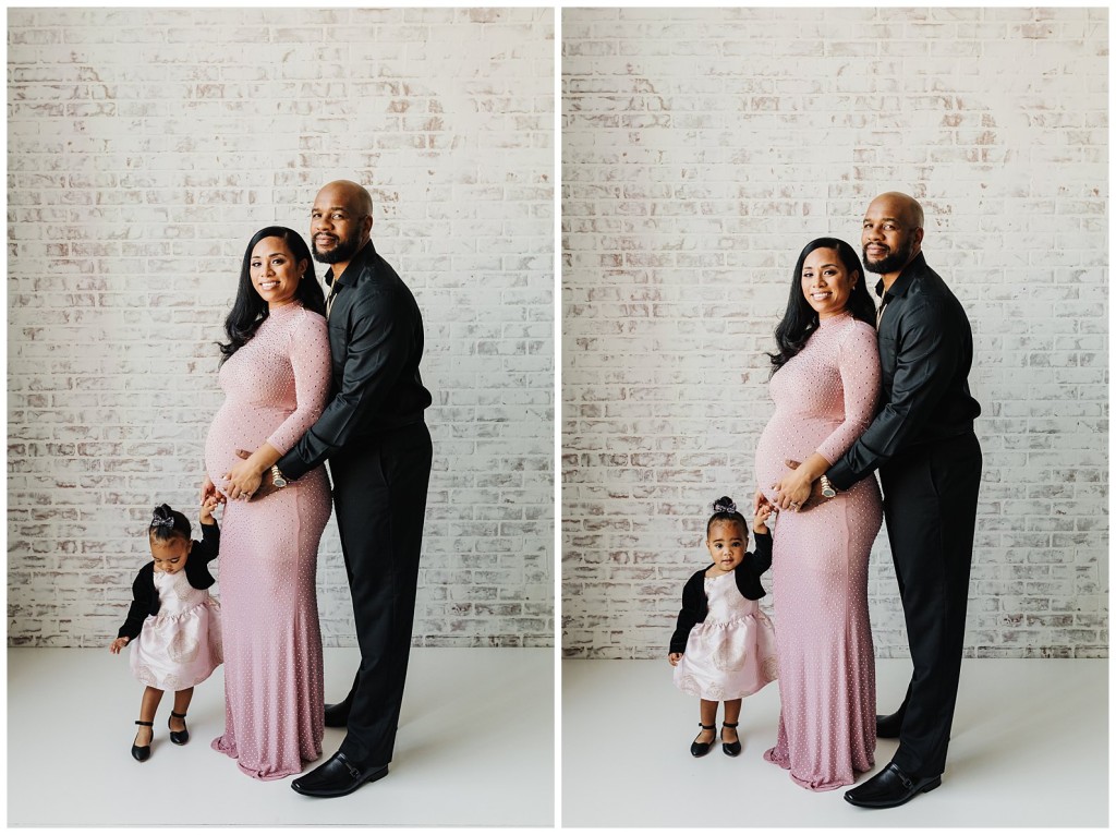 Classic Maternity Session in studio