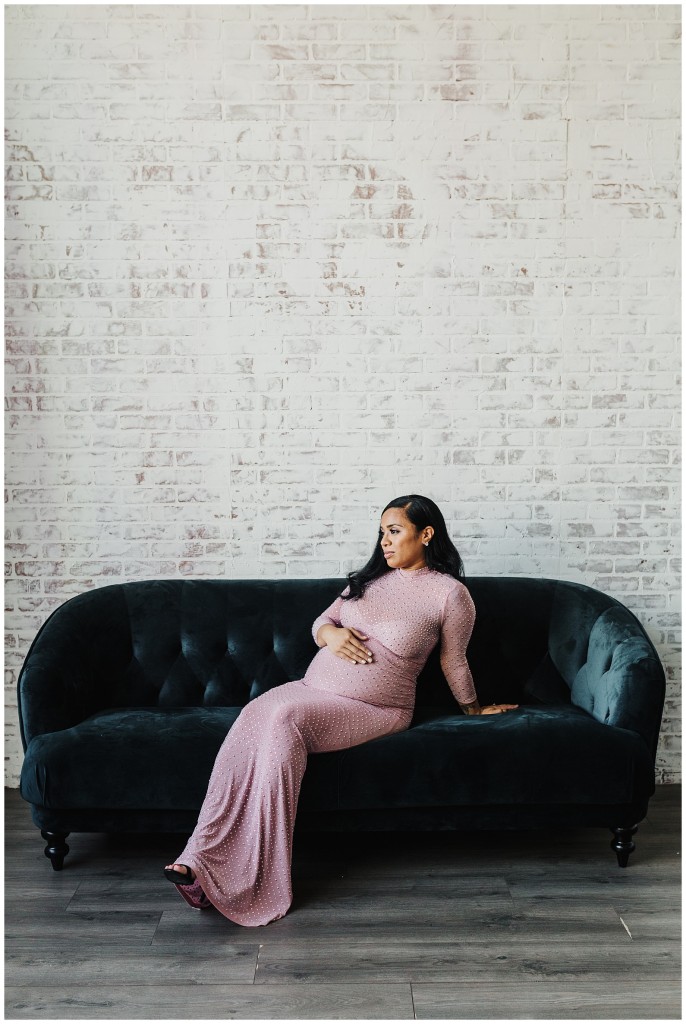 Classic Maternity Session in studio
