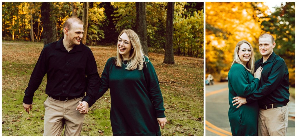Fall Engagement Photos at Schenley Park