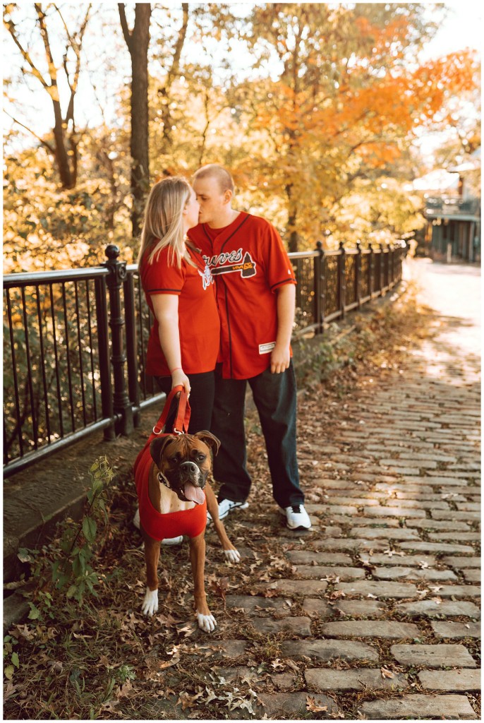 Fall Engagement Photos at Schenley Park