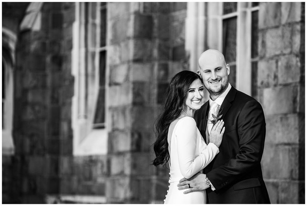 Bride and Groom at St. Bernard Parish