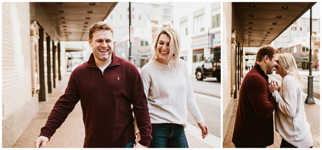 Downtown Pgh Fall Engagement Shoot