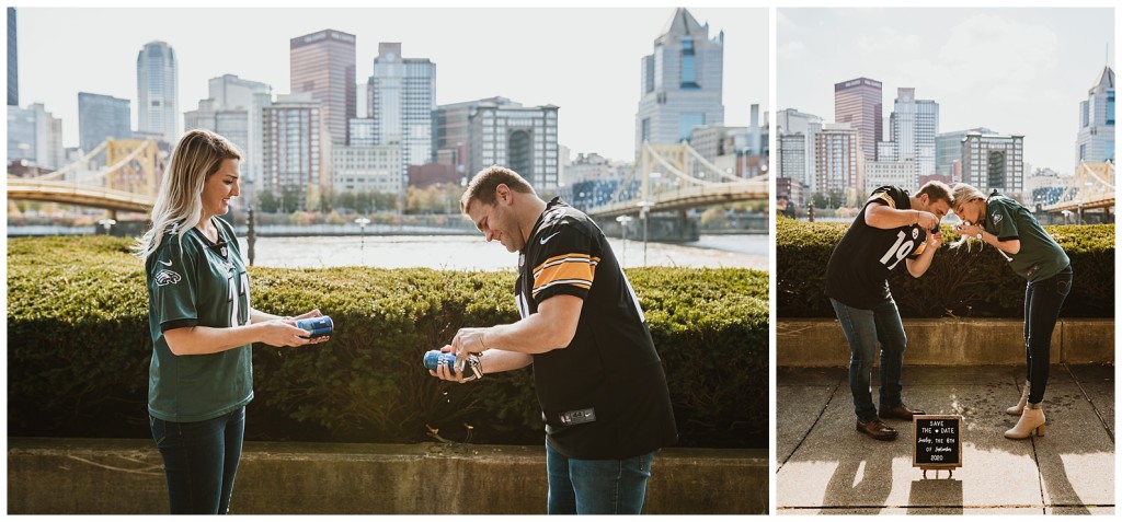 engagement photos downtown pgh
