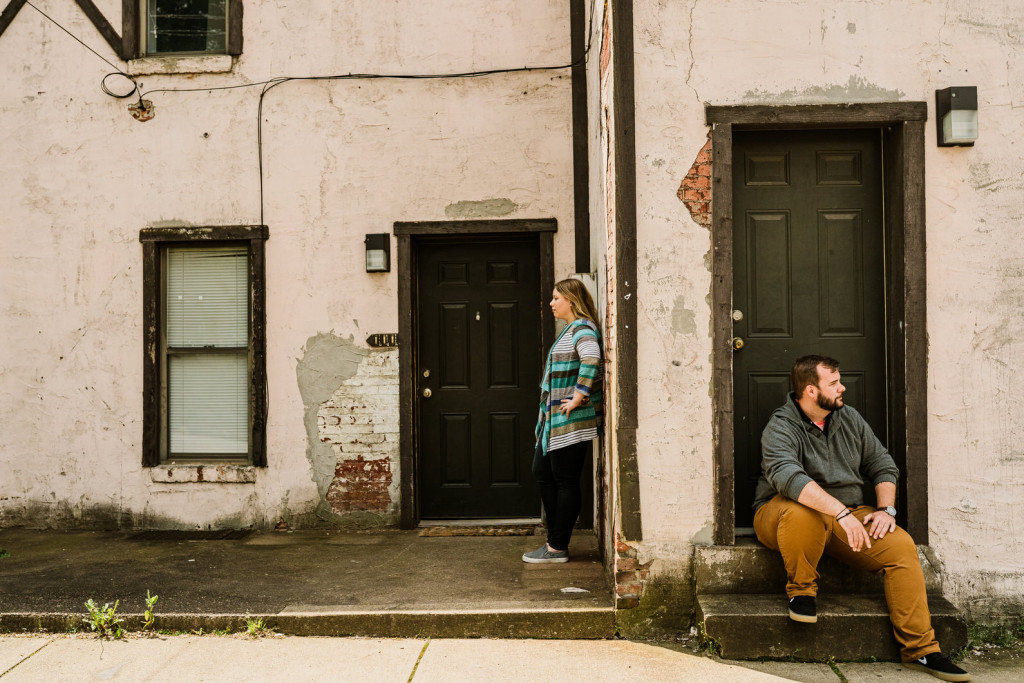 southside pgh engagement photo