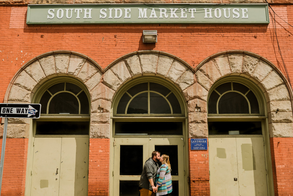 southside pgh engagement photo