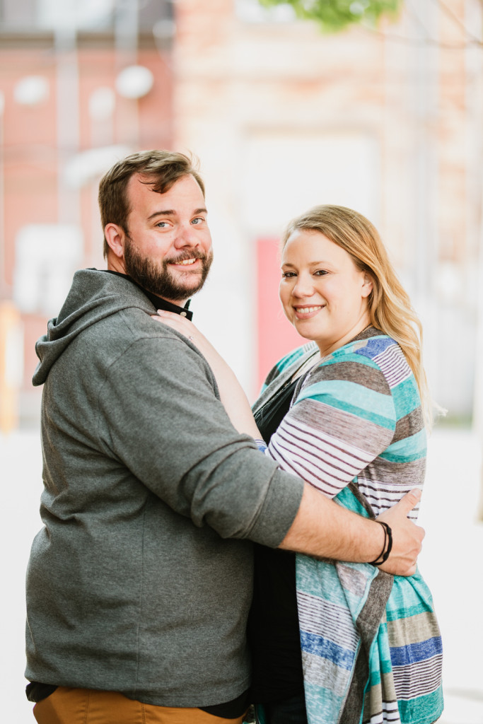 southside pgh engagement photo