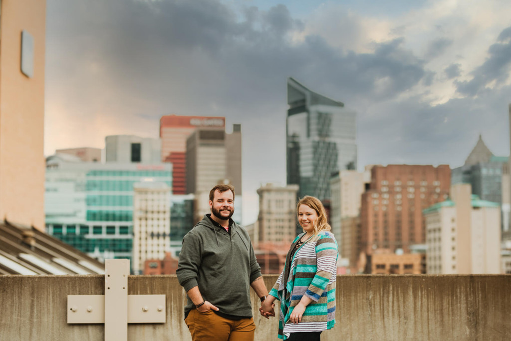 southside pgh engagement photo