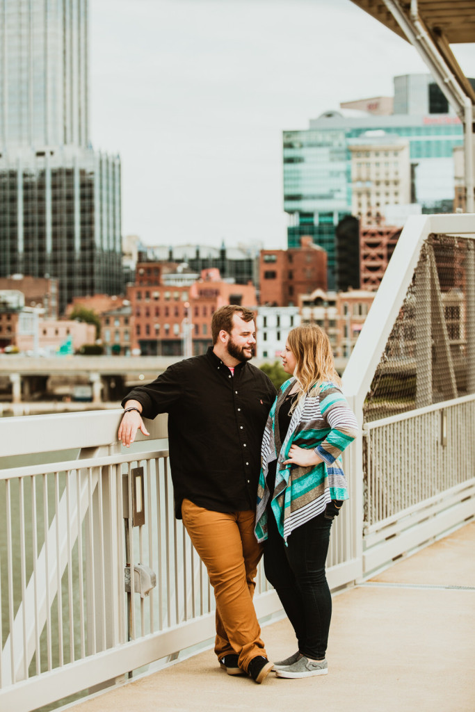 Station Square Pgh engagement photos