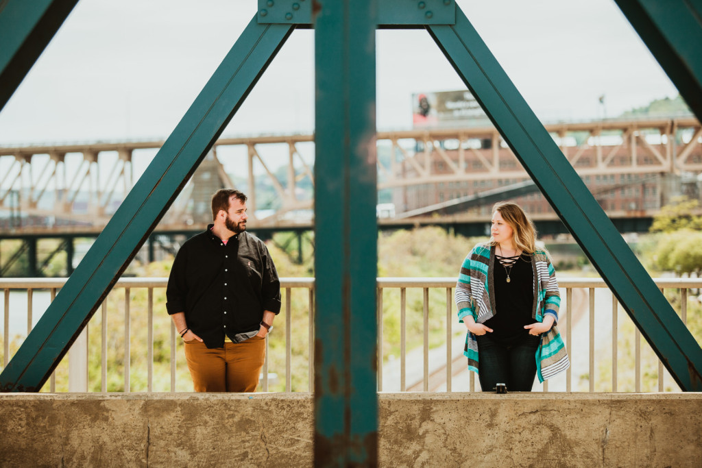 Station Square Pgh engagement photos