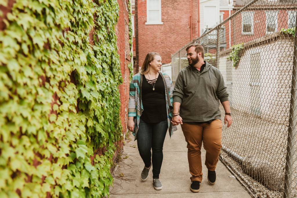 southside pgh engagement photo