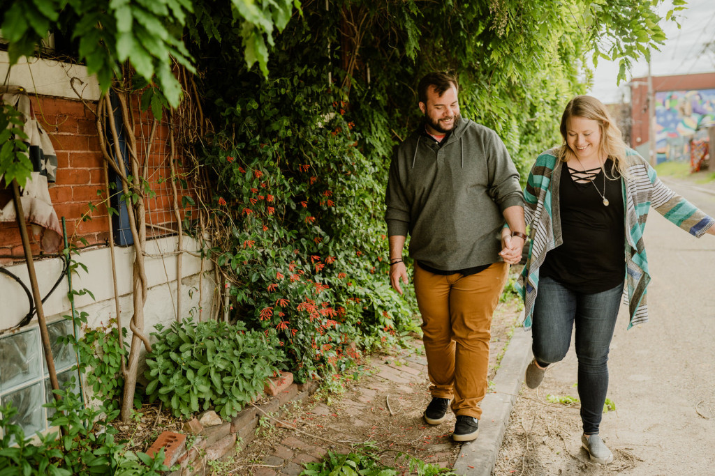 southside pgh engagement photo