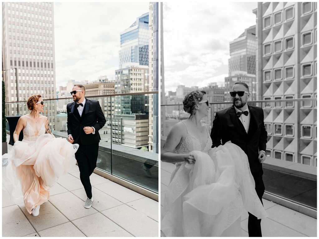 hotel monaco rooftop wedding photos