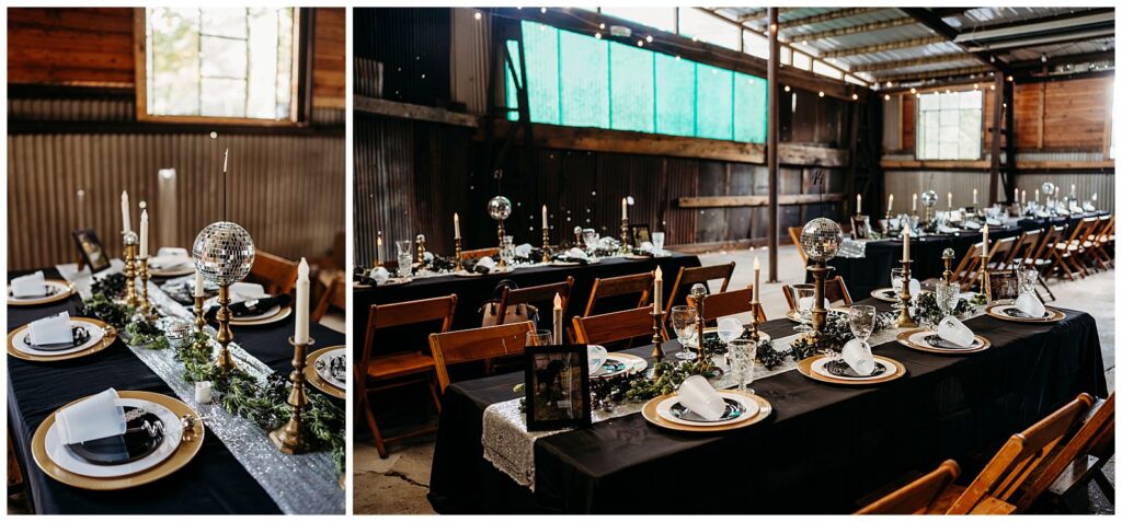 kinsey Events Warehouse Industrial Wedding With Disco Balls