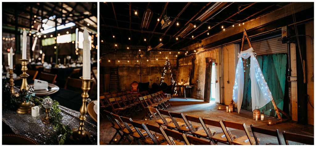 kinsey Events Warehouse Industrial Wedding 