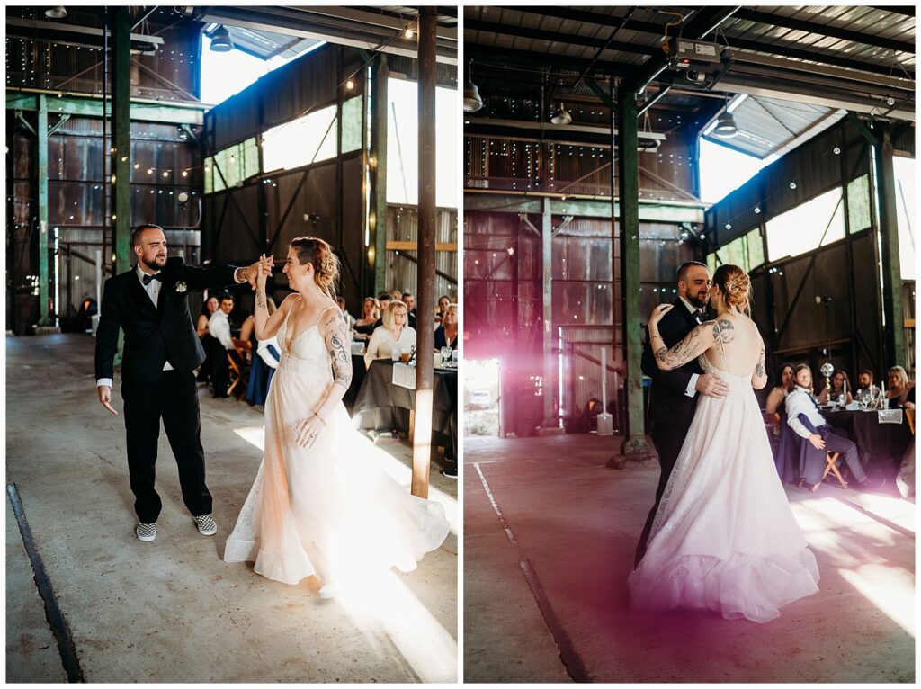 kinsey Events Warehouse Industrial Wedding 